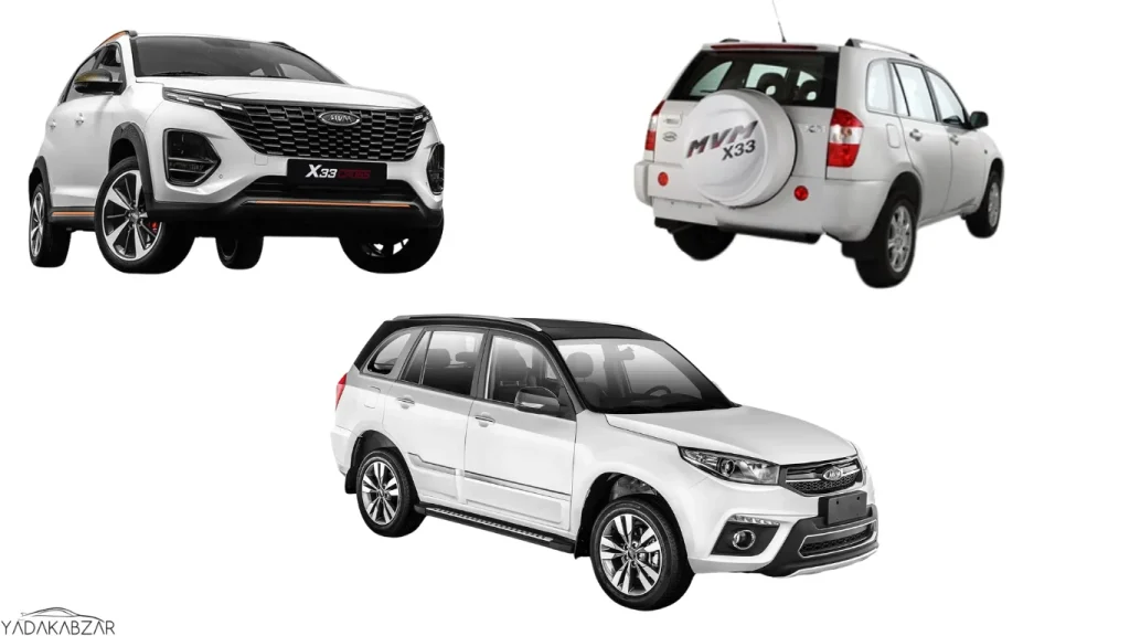 عکس سه تا ماشین ایکس ۳۳ با بک سفید