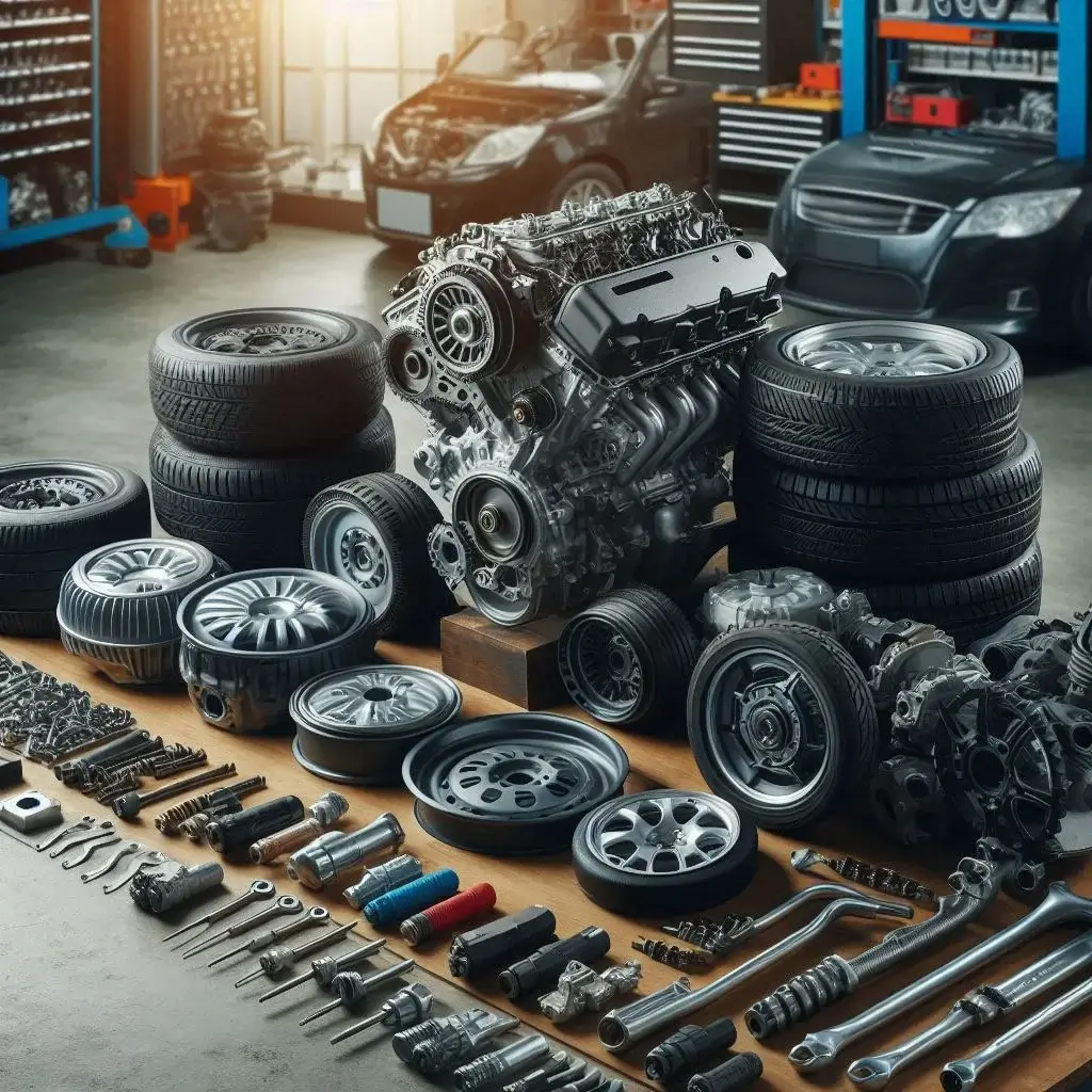 عکس گرافیکی از قطعات خودرو