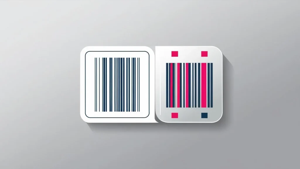 عکس گرافیکی از بارکد شناسایی 