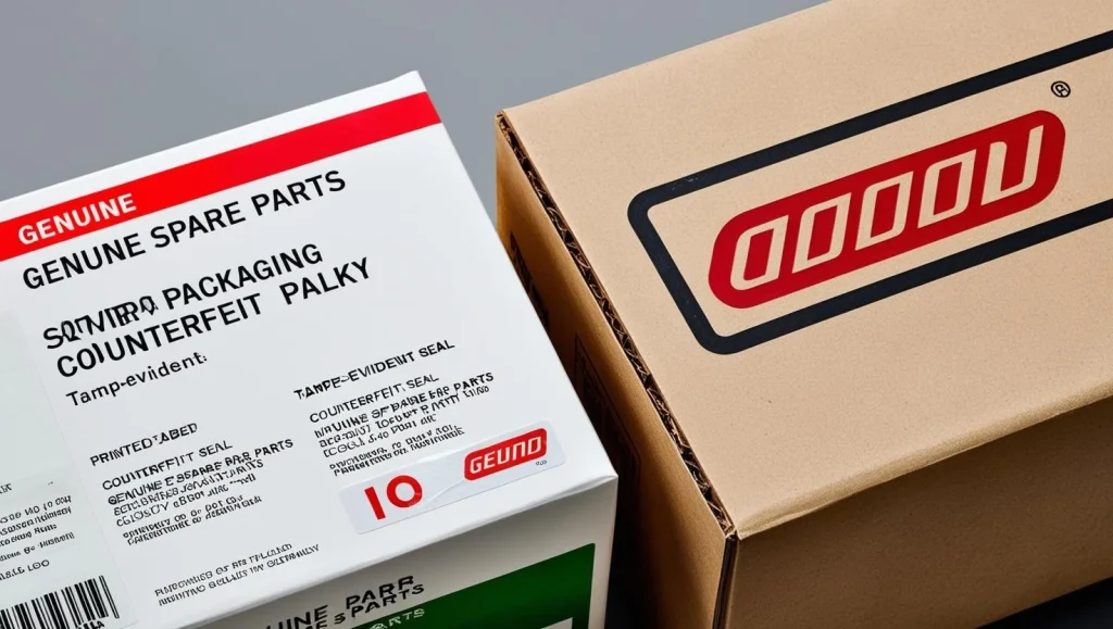 عکس گرافیکی از جعبه دو محصول اصلی و تقلبی